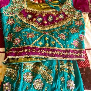 Lengha Choli - Skirt, Blouse, and Dupatta